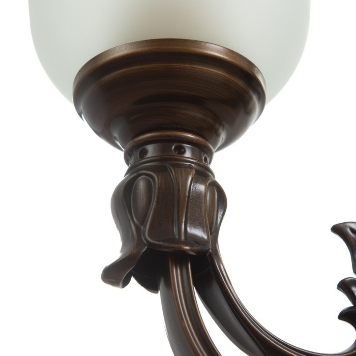 Люстра Люстра "Эстери" 6х40Вт Е27 кофейно-зеленый 75х75х57 см BayerLux