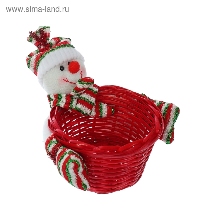 Конфетница «Снеговичок в полосатой шапочке», вместимость 200 г Конфетница «Снеговичок в полосатой шапочке», вместимость 200 г