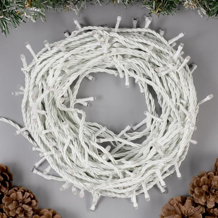 Гирлянда «Нить» 20 м, IP44, белая нить, 200 LED, свечение белое, 8 режимов, 220 В Гирлянда «Нить» 20 м, IP44, белая нить, 200 LED, свечение белое, 8 режимов, 220 В