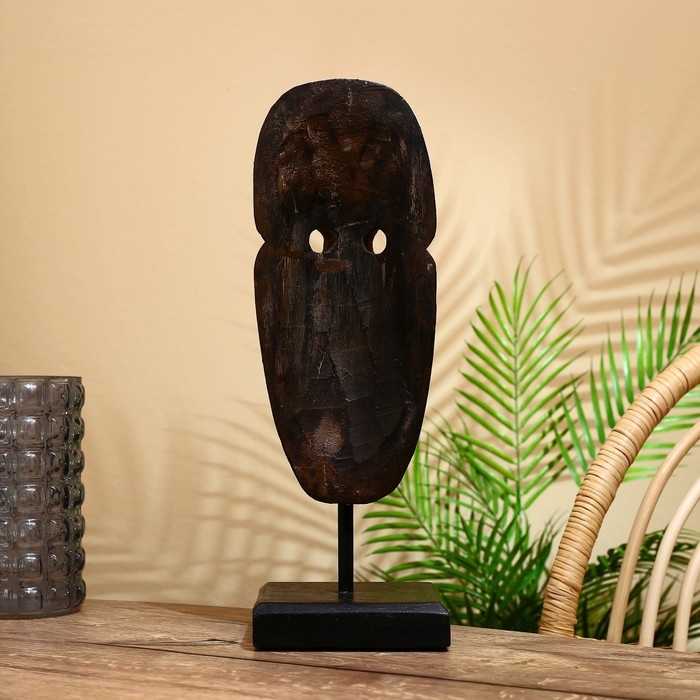 Маска Маска "Пэнни" на подставке, албезия 42 см