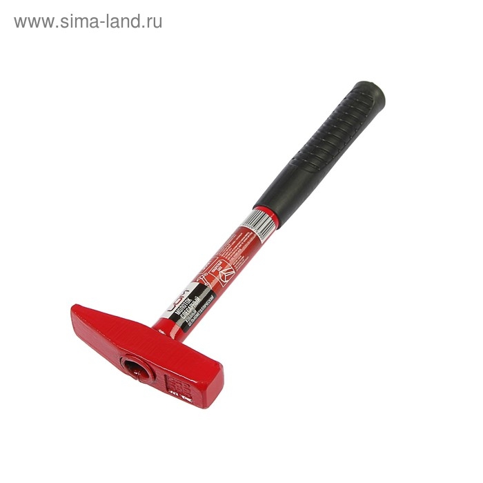 Молоток слесарный ЛОМ, квадратный боек, металлическая обрезиненная рукоятка, 300 г Молоток слесарный ЛОМ, квадратный боек, металлическая обрезиненная рукоятка, 300 г