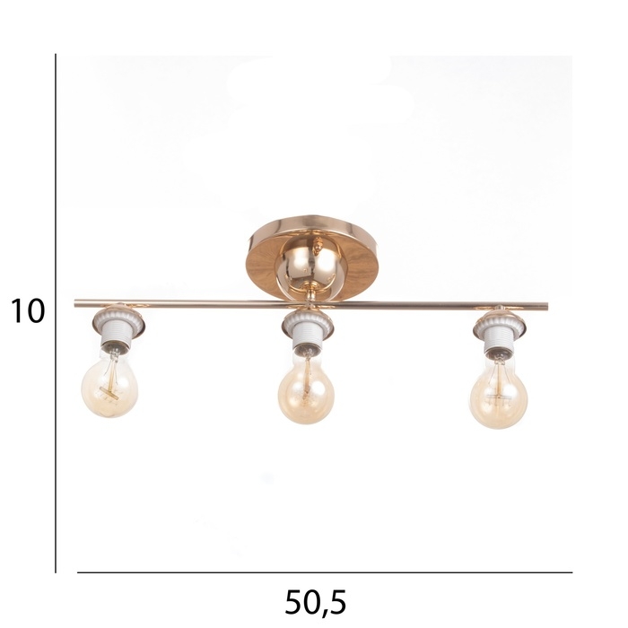 Люстра Люстра "Карри" бп 3х40Вт Е27 Золото МОДЕЛЬ: 2800431