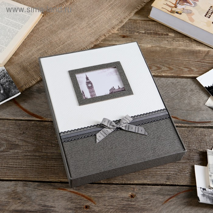 Фотоальбом магнитный 20 листов Фотоальбом магнитный 20 листов "Бант и кружево" МИКС 29,5х23,5х4 см