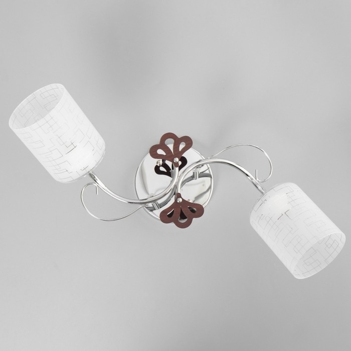 Люстра Люстра "Авиэтта" 2хЕ27 40Вт хром 58х23х26 см BayerLux