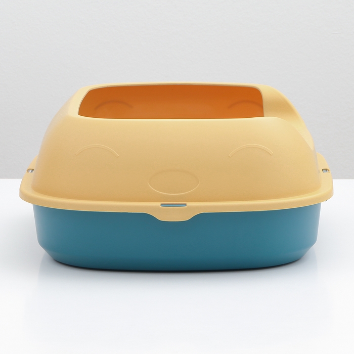 Туалет с бортом 46 х 38 х 18 см, голубой Туалет с бортом 46 х 38 х 18 см, голубой