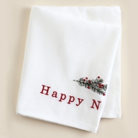 Полотенце  SL HOME  "Happy New Year" 40х70 см, лён 100%, 180 гр/м2