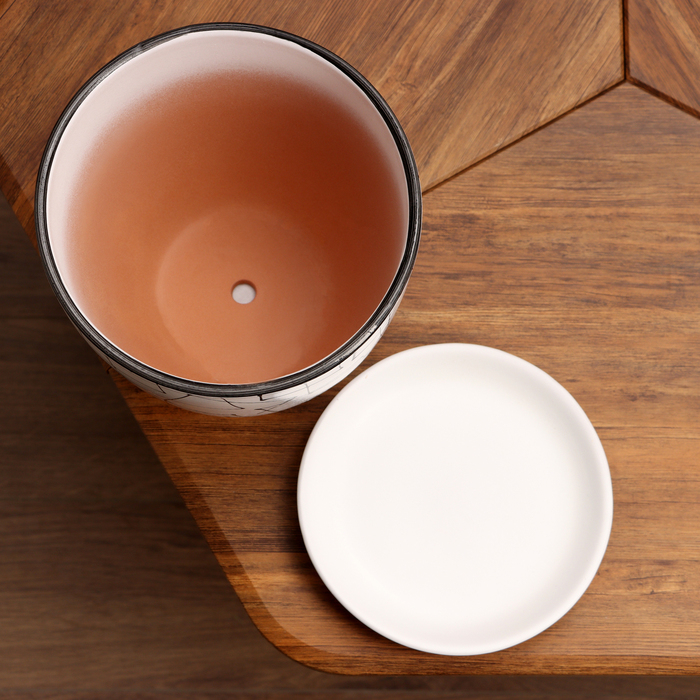 Горшок цветочный Иллюзия белая 5 л Горшок цветочный Иллюзия белая 5 л