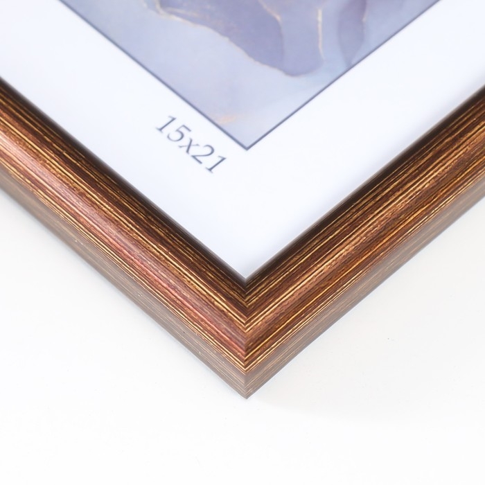 Фоторамка пластик Фоторамка пластик "Радуга" 15х21 см, бронза