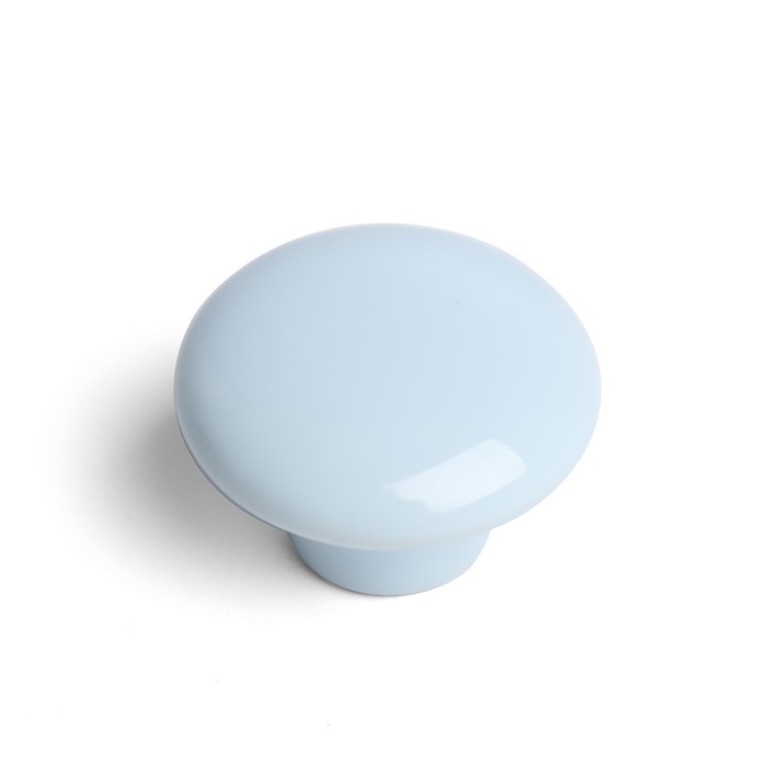 Ручка-кнопка Ceramics 002, керамическая, голубая Ручка-кнопка Ceramics 002, керамическая, голубая