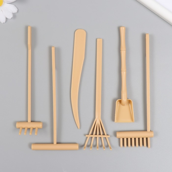 Декор  Декор "Инструменты для садов Дзен" набор 6 шт