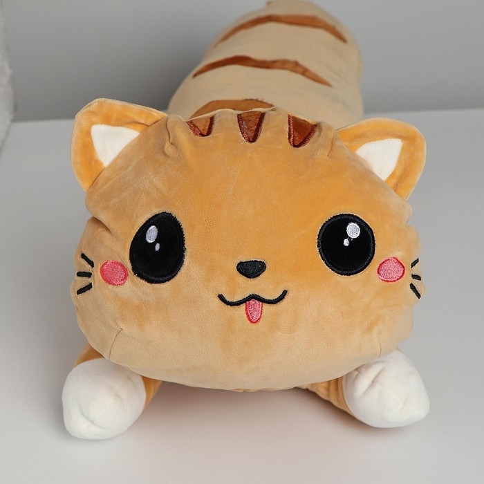 Мягкая игрушка-подушка «Кот», 75 см, цвет рыжий