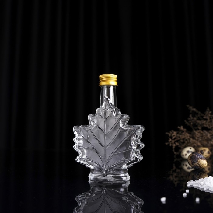 Бутылка стеклянная для соусов и масла «Клён», 100 мл, 10×3,5×14 см