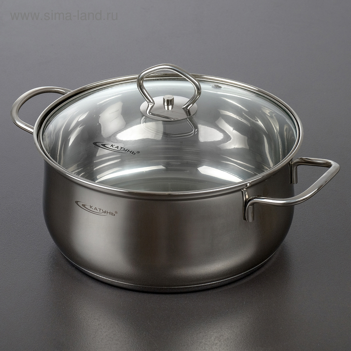 Кастрюля «Лира», 4.2 л, d=22 см, капсульное дно, индукция Кастрюля «Лира», 4.2 л, d=22 см, капсульное дно, индукция