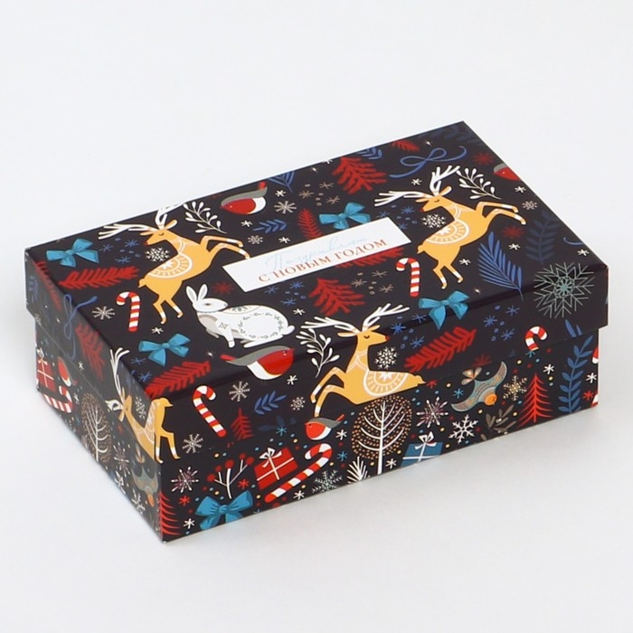 Набор коробок подарочных 15 в 1 «Европейский», 12 х 7 х 4 см - 46,6 х 35,2 х 17.5 см, Новый год