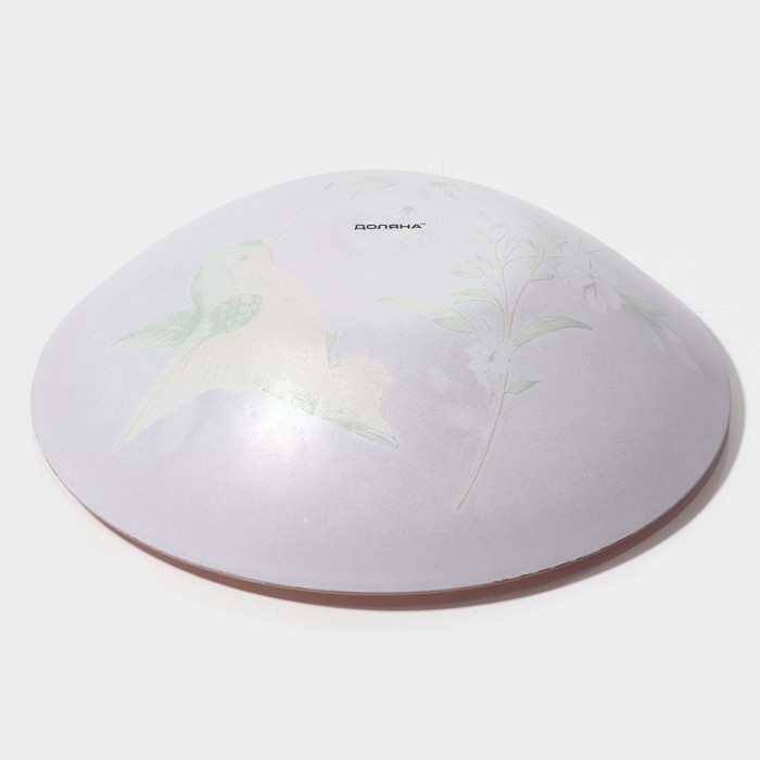 Набор тарелок стеклянных Доляна «Колибри», 19 предметов: 6 десертных тарелок, 6 обеденных тарелок, 6 мисок, салатник Набор тарелок стеклянных Доляна «Колибри», 19 предметов: 6 десертных тарелок, 6 обеденных тарелок, 6 мисок, салатник