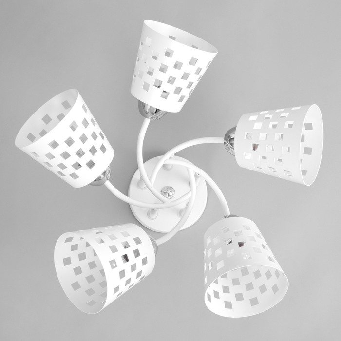 Люстра Люстра "Дана" 5х60Вт Е27 Белый 48х48х28см