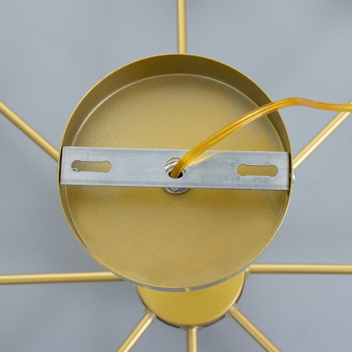 Люстра Люстра "Мурано" 12хЕ27 60Вт золото голубой 105х105х35см BayerLux