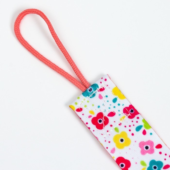 Держатель для соски - пустышки «Цветы», на ленте Держатель для соски - пустышки «Цветы», на ленте