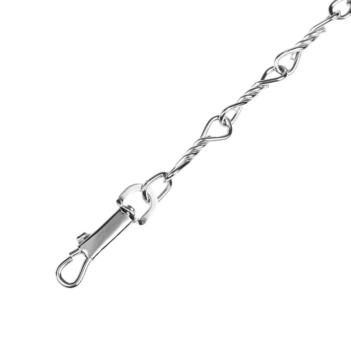 Поводок металлический витой с нейлоновой ручкой, 180 см х 2,5 мм Поводок металлический витой с нейлоновой ручкой, 180 см х 2,5 мм