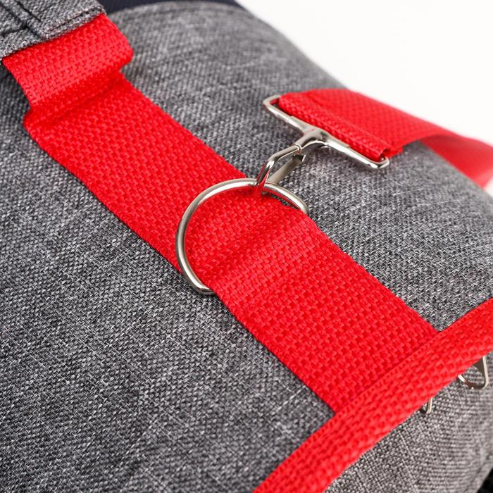 Сумка - переноска для животных, каркасная, складная, 40 х 25 х 26 см, красно-серая Сумка - переноска для животных, каркасная, складная, 40 х 25 х 26 см, красно-серая