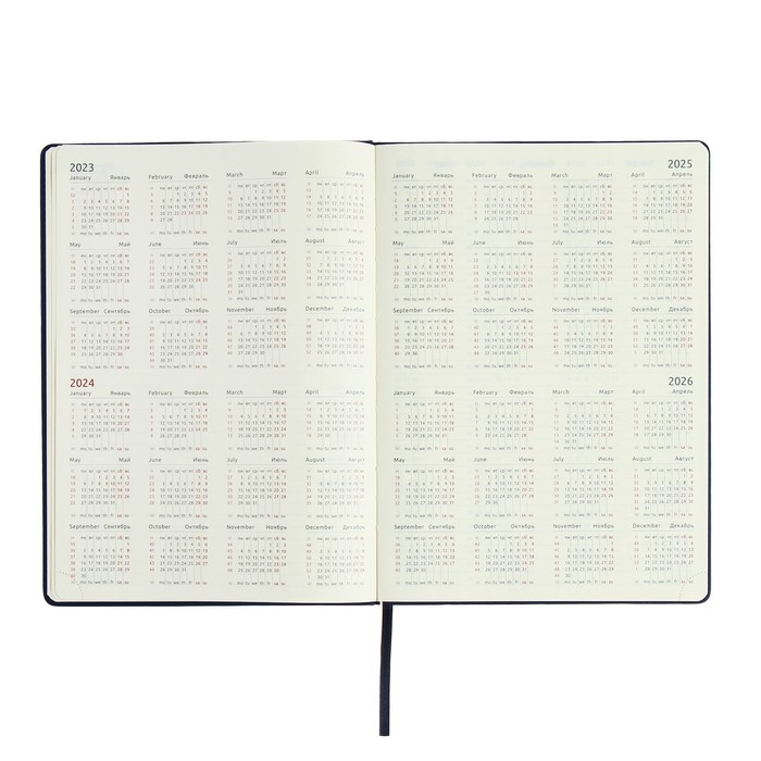 Еженедельник датированный 2024 года, A4, 64 листа, deVENTE.Emblem, твёрдая обложка из искусственной кожи с поролоном, ляссе, кремовый блок 70 г/м2, синий Еженедельник датированный 2024 года, A4, 64 листа, deVENTE.Emblem, твёрдая обложка из искусственной кожи с поролоном, ляссе, кремовый блок 70 г/м2, синий