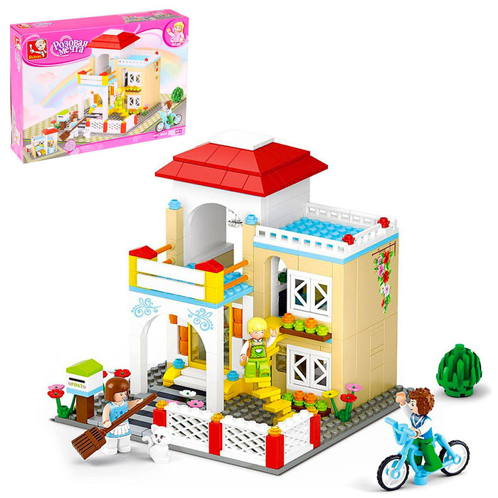 Конструктор «Розовая мечта: чудесный дом», 380 деталей Конструктор «Розовая мечта: чудесный дом», 380 деталей