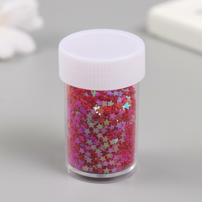 Блестки в баночке  Блестки в баночке "Звёздочки" 12 шт, ассорти