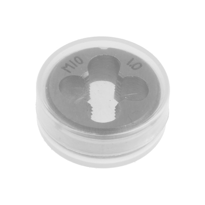 Плашка метрическая ТУНДРА, М10 х 1 мм