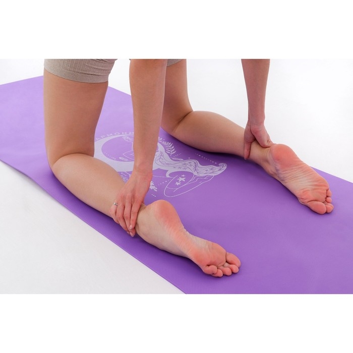 Коврик для йоги «Твоя гармония», 173 х 61 х 0,4 см. Коврик для йоги «Твоя гармония», 173 х 61 х 0,4 см.