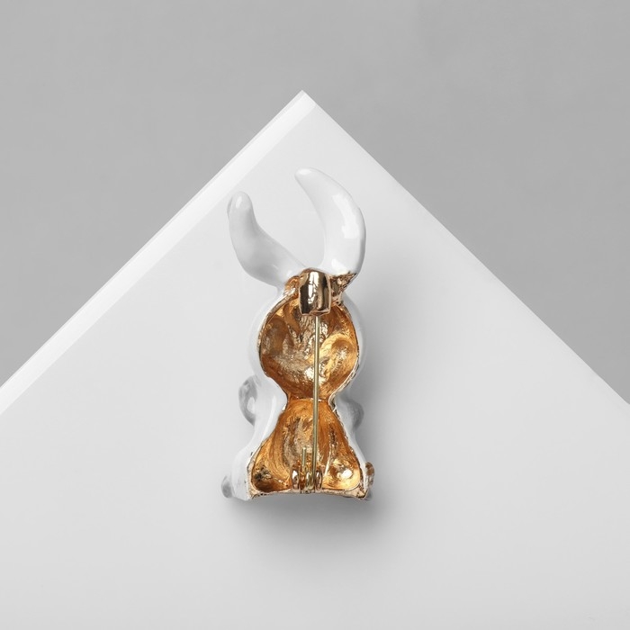 Брошь «Заяц», цветная в золоте Брошь «Заяц», цветная в золоте