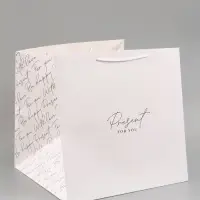 Пакет подарочный квадратный Present, 40&times;40&times;40 см