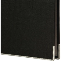 Папка-регистратор с арочн.мех.Комус Экономи 80мм,черн,ПБП1,карм.кор.,мет.уг