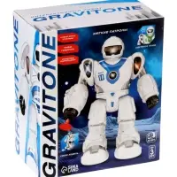 Робот GRAVITONE, свет, звук, стреляет, на батарейках, русская озвучка, зелёный