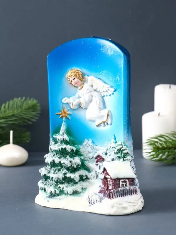 Свеча фигурная "Рождественская звезда" 7,5х11х16 см