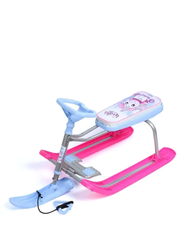 Снегокат &laquo;Тимка спорт 1+&raquo; с единорогом, голубой, розовый, ТС1-М/ЕР Nika Kids