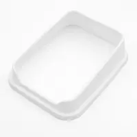 Туалет для кошек &laquo;Сима Люкс&raquo;, 30&times;39&times;19 см, с бортом, пластик, серый, тёмно-серый