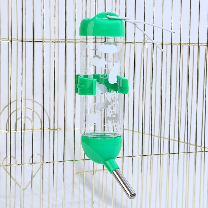 Поилка для грызунов 125 мл, 12,5 Х 4,5 см, микс цветов Поилка для грызунов 125 мл, 12,5 Х 4,5 см, микс цветов