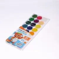 Акварель Calligrata kids, 24 цвета, пластик, европодвес