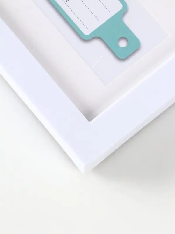 Фоторамка пластик 10х15 см с полимерной глиной "Первое фото" белая 30,8х33,5х2 см