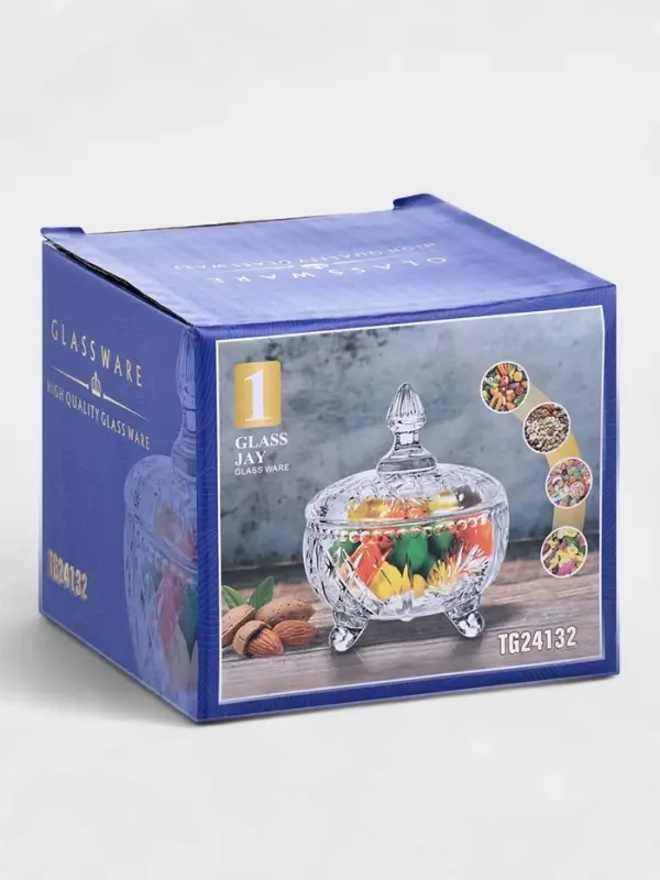 Сахарница с крышкой Сахарница с крышкой "Наполли" 8,7х8,7х10,5 см, прозрачная