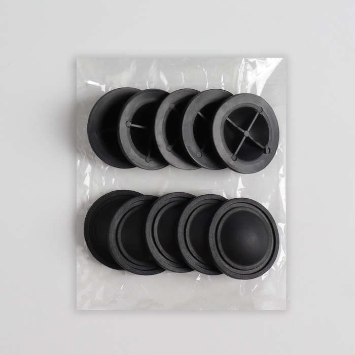 Ножки для чемодана круглые d4*0,8см (наб 10шт цена за наб) пластик чёрный Ножки для чемодана круглые d4*0,8см (наб 10шт цена за наб) пластик чёрный