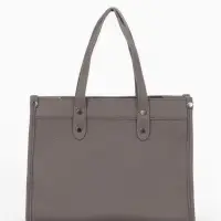 Сумка женская тоут TEXTURA на молнии, с кошельком, 30&times;10&times;24 см, тёмно-серый