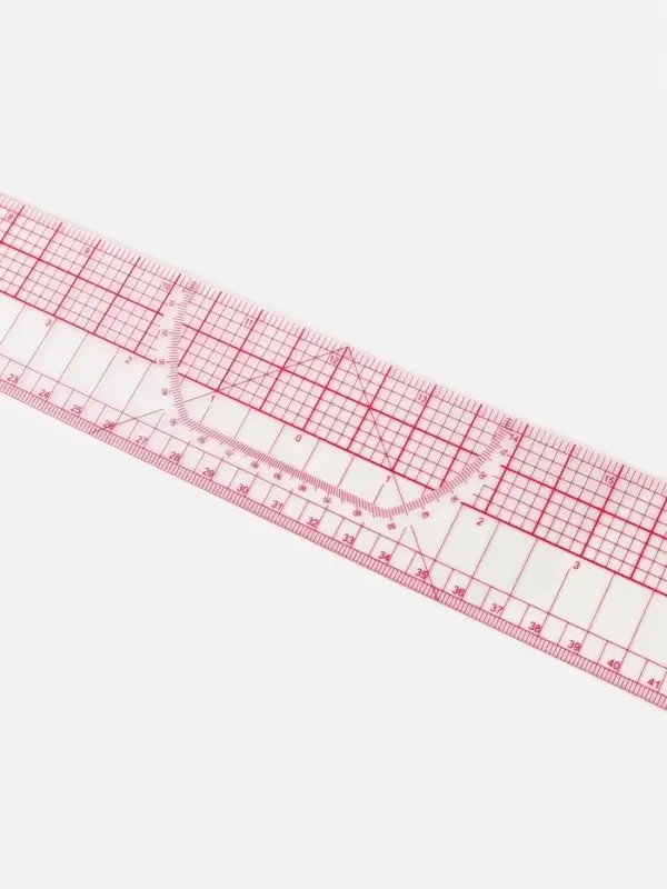 Линейка для квилтинга и пэчворка, 5&times;60&times;0.1 см, розовая