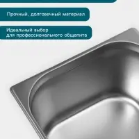 Гастроёмкость GN 1/1 Hanna Kn&ouml;vell, 200 мм, 530&times;325&times;200 мм, толщина 0.8 мм, нержавеющая сталь
