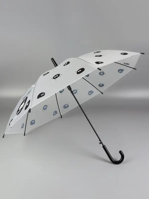 Зонт - трость детский &laquo;Букашки&raquo;, полуавтоматический, 8 спиц, R=47/54 см, d=94 см, МИКС