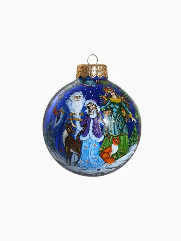 Набор из 2-х ёлочных шаров d=10 см &laquo;Зимняя сказка&raquo;