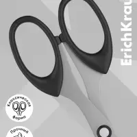 Ножницы ErichKrause Top Model, 16 см, чёрный