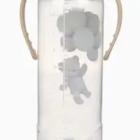 Бутылочка для кормления Baby Bear 250 мл, цилиндр, бежевый Mum&Baby