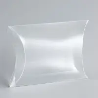Складная прозрачная коробка из PVC, для упаковки подарков, 9×7×2.5 см