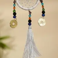 Брелок &laquo;Ловец снов&raquo;, 4&times;15 см, бежевый